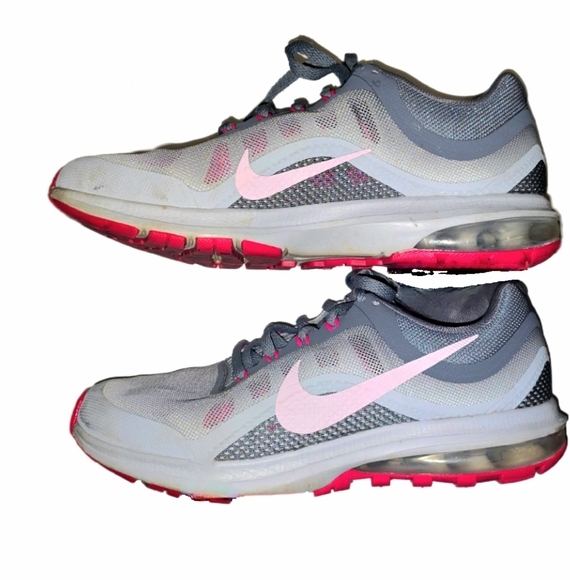 Women's Nike Air Max Dynasty 2 Running Shoes (Grey/Pink - Size 8) - Picture 2 of 9